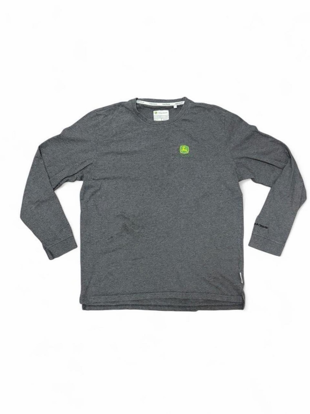 John Deere Gray Long Sleeve Performance Shirt – Medium